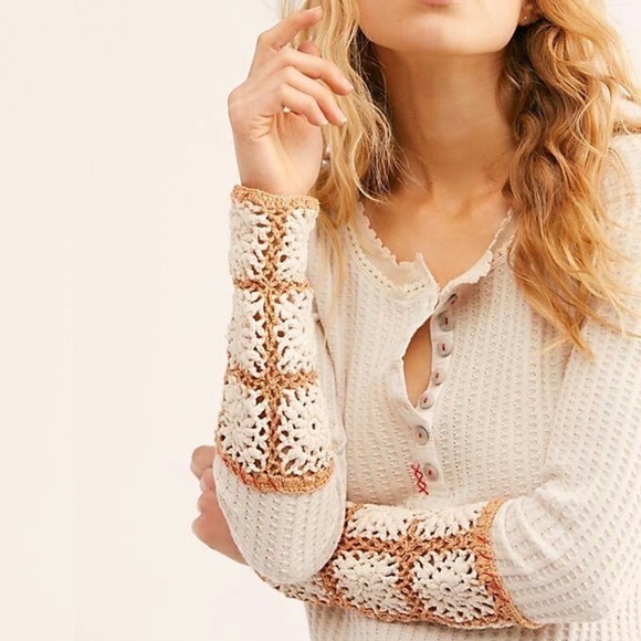 NWT Free People Mistletoe Thermal Top - Picture 3 of 6